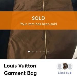 Louis Vuitton foldable Garment Bag